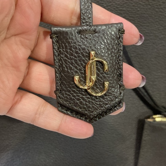 Jimmy Choo Nine2Five E/W Leather Tote + Pouch - Picture 13 of 15